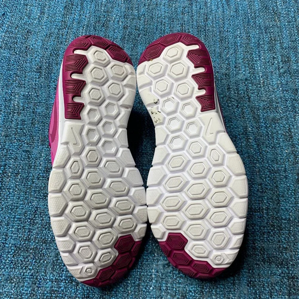 Nike Flex Experience RN 5 Pink Lace Up Sneakers Running Shoes Youth Size 5Y